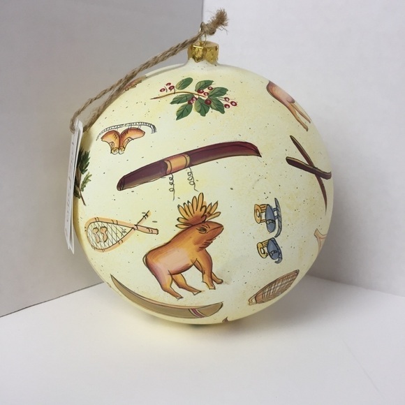 𝅺leslie Beck Holiday Home Large Ball Bulb Ornament - Picture 4 of 9